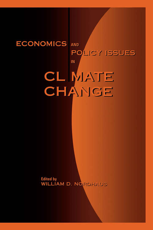 Book cover of Economics and Policy Issues in Climate Change