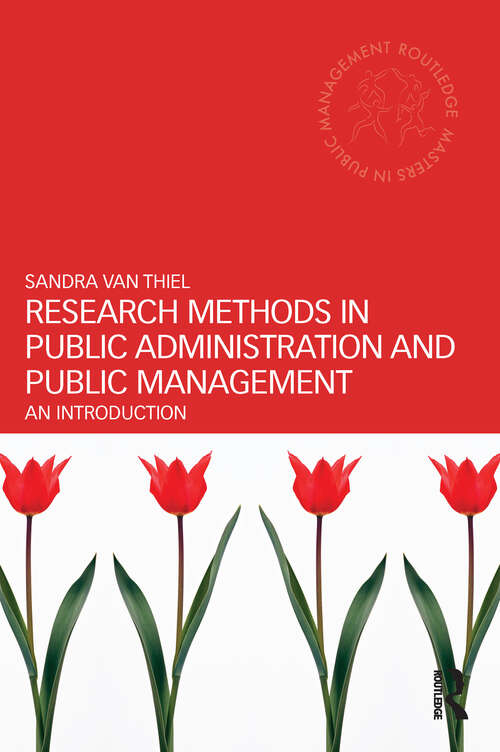 Book cover of Research Methods in Public Administration and Public Management: An Introduction (Routledge Masters in Public Management)