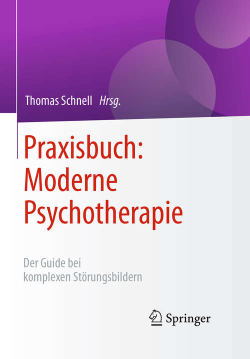 Book cover of Praxisbuch: Moderne Psychotherapie