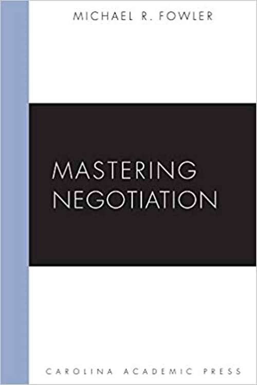 Book cover of Mastering Negotiation