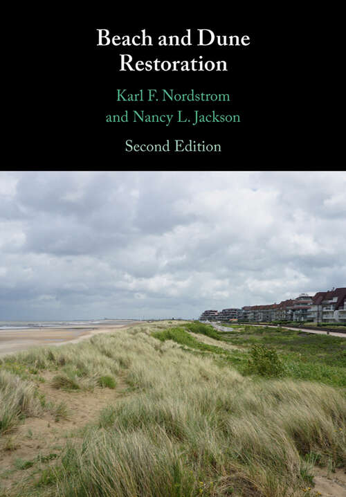 Book cover of Beach and Dune Restoration