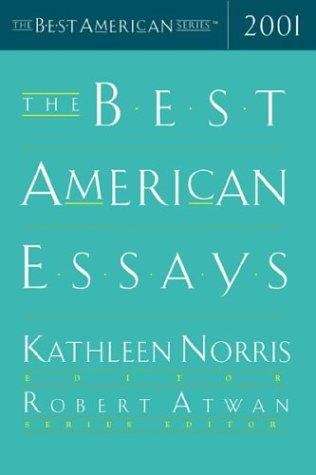 Book cover of The Best American Essays 2001