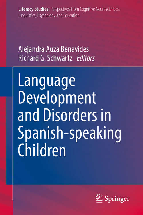 Book cover of Language Development and Disorders in Spanish-speaking Children
