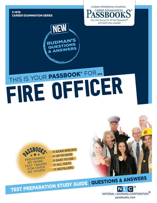 Book cover of Fire Officer: Passbooks Study Guide (Career Examination Series)