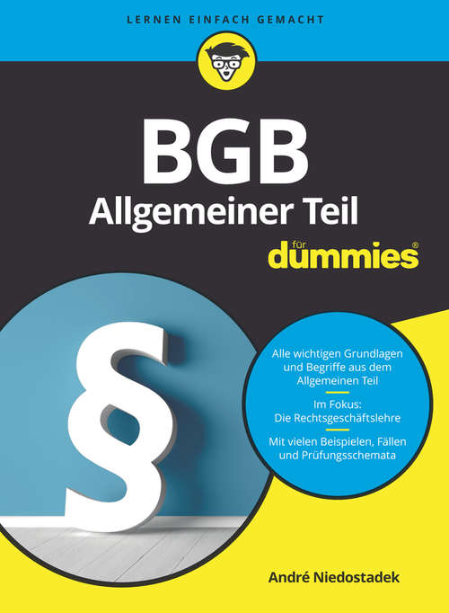 Book cover of BGB Allgemeiner Teil für Dummies (Für Dummies)