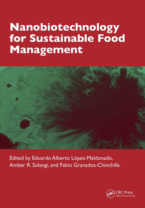 Book cover of Nanobiotechnology for Sustainable Food Management