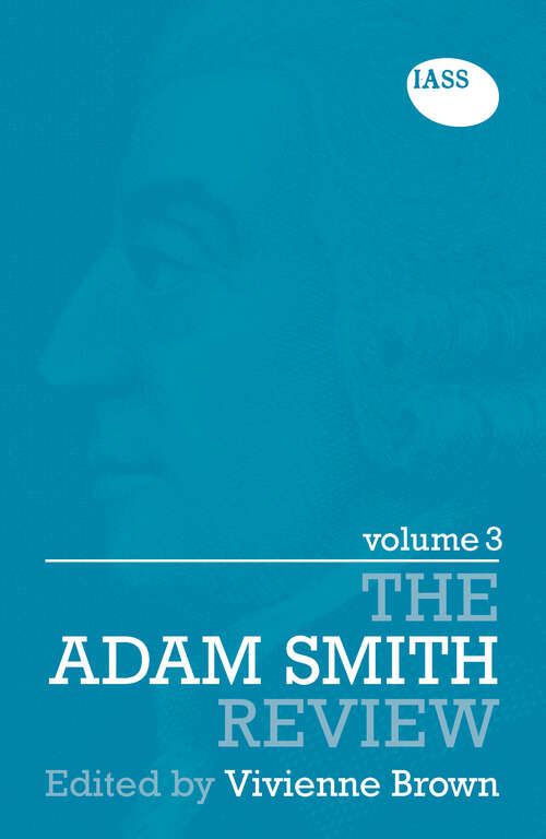 Book cover of The Adam Smith Review: Volume 3