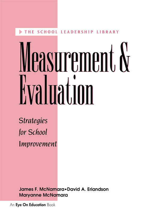 Book cover of Measurement and Evaluation