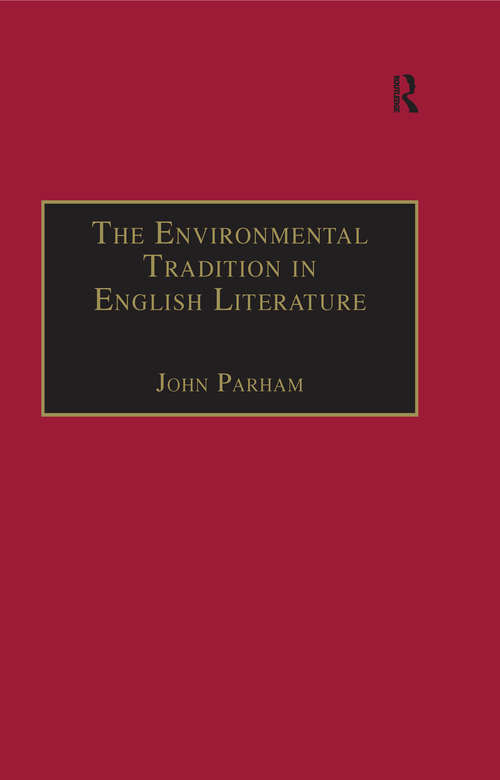 Book cover of The Environmental Tradition in English Literature