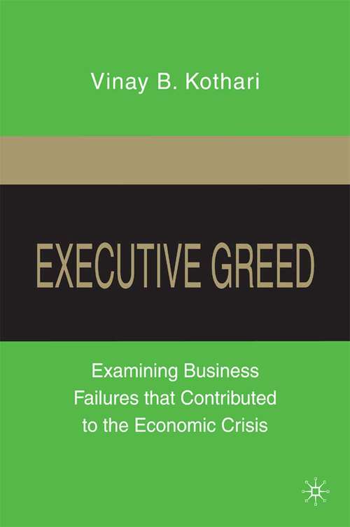 Book cover of Executive Greed