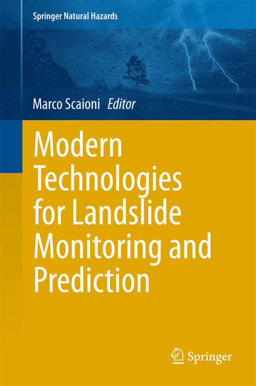 Book cover of Modern Technologies for Landslide Monitoring and Prediction