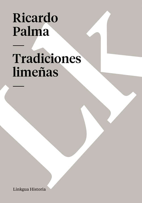 Book cover of Tradiciones limeñas