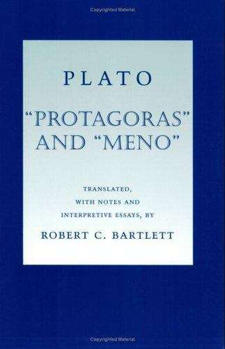 Book cover of Plato: Protagoras and Meno