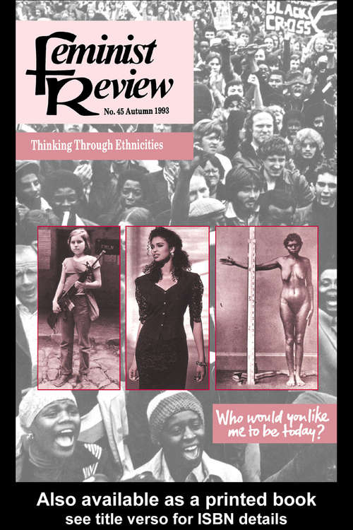 Book cover of Feminist Review: Issue 45: Thinking Through Ethnicities