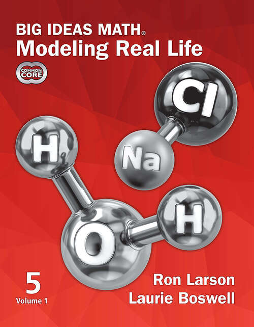 Book cover of Big Ideas Math Modeling Real Life Common Core 2022 Grade 5