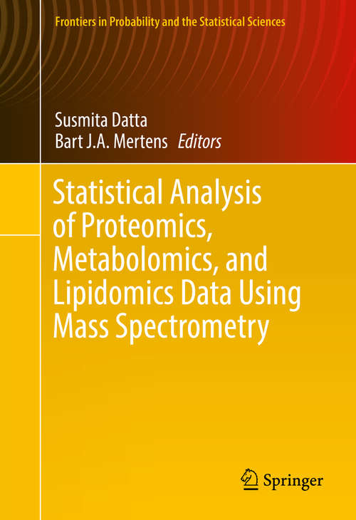 Book cover of Statistical Analysis of Proteomics, Metabolomics, and Lipidomics Data Using Mass Spectrometry