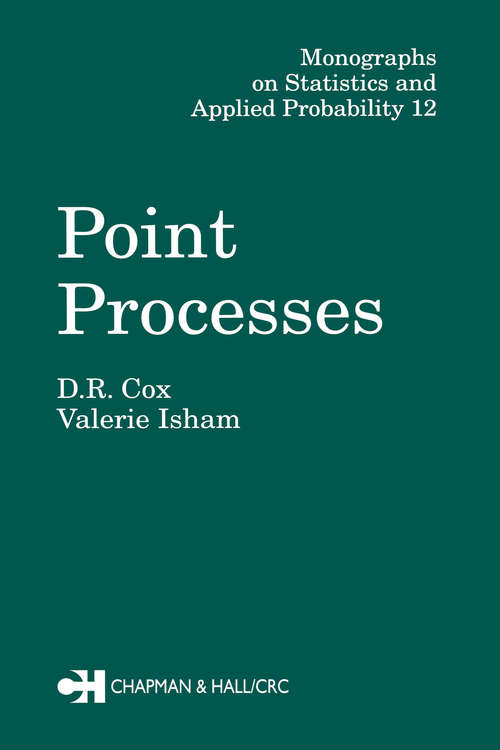 Book cover of Point Processes (Chapman And Hall/crc Monographs On Statistics And Applied Probability Ser. #12)