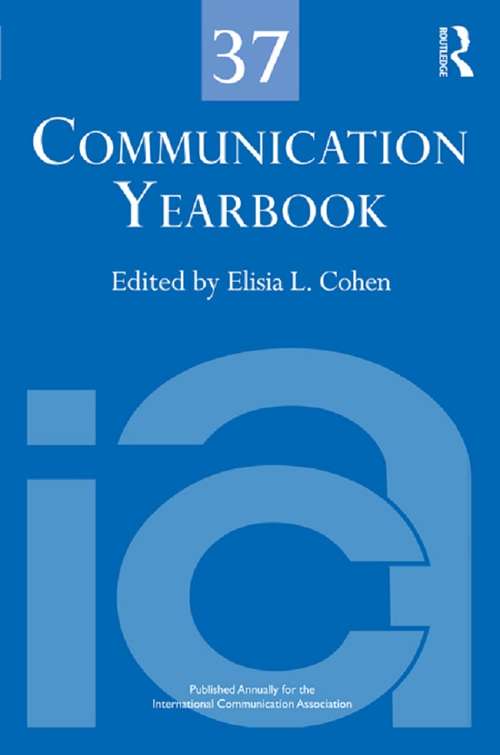 Book cover of Communication Yearbook 37