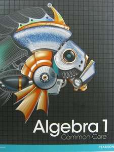 Book cover of Math 2012 Common-Core Algebra 1 (Student Edition Grade 8/9)