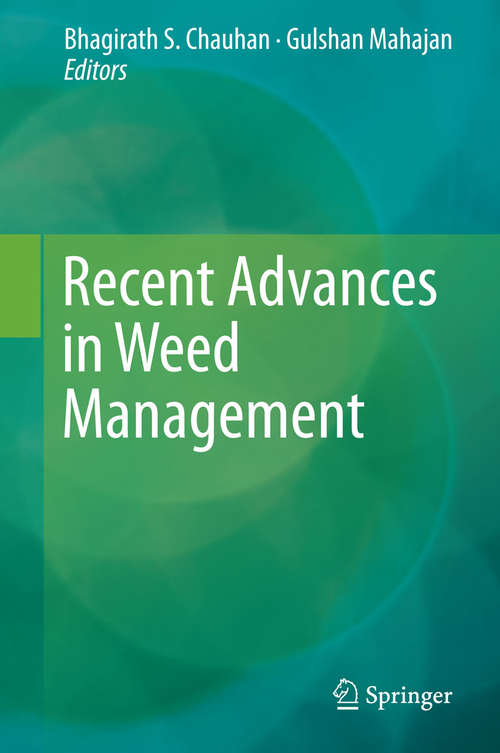 Book cover of Recent Advances in Weed Management