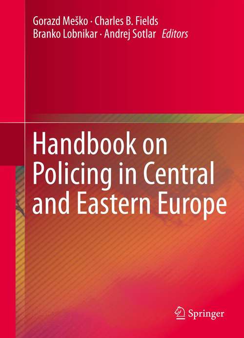 Book cover of Handbook on Policing in Central and Eastern Europe