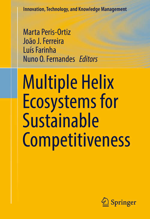 Book cover of Multiple Helix Ecosystems for Sustainable Competitiveness