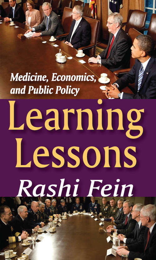 Book cover of Learning Lessons: Medicine, Economics, and Public Policy