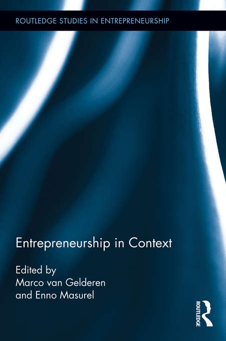 Book cover of Entrepreneurship in Context (Routledge Studies in Entrepreneurship)