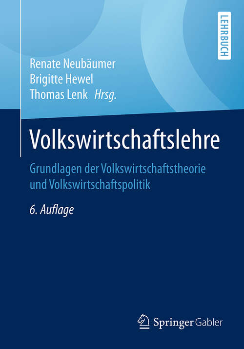 Book cover of Volkswirtschaftslehre