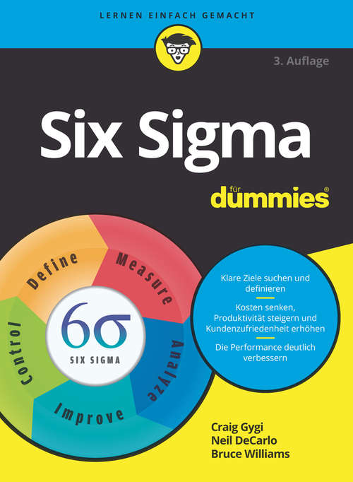 Book cover of Six Sigma für Dummies (3. Auflage) (Für Dummies)