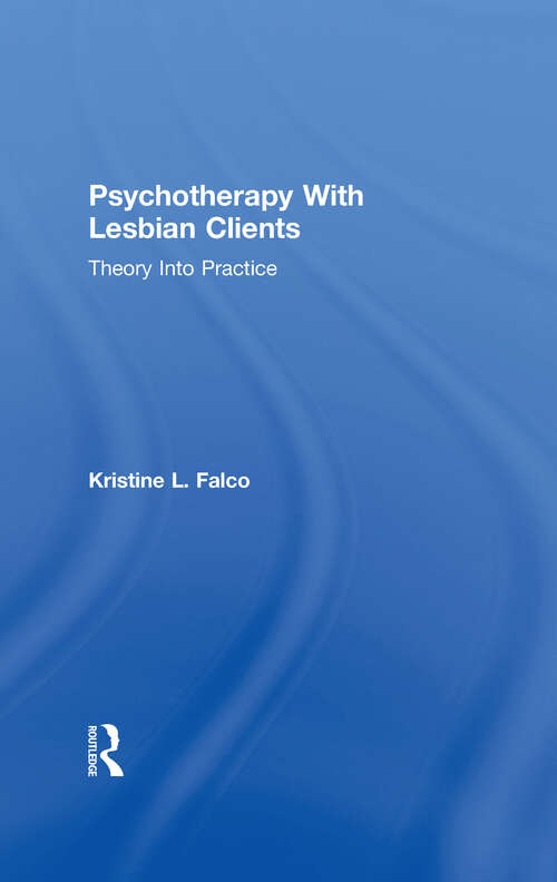 Book cover of Psychotherapy With Lesbian Clients: Theory Into Practice