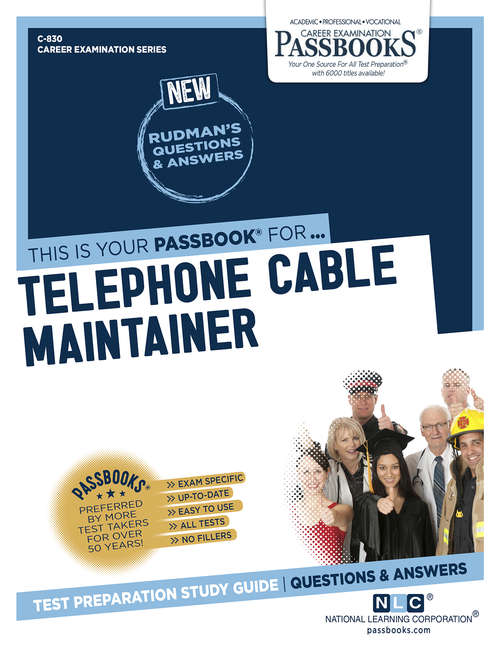 Book cover of Telephone Cable Maintainer: Passbooks Study Guide (Career Examination Series)