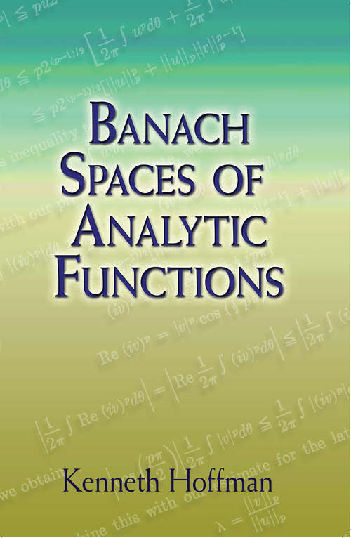 Book cover of Banach Spaces of Analytic Functions