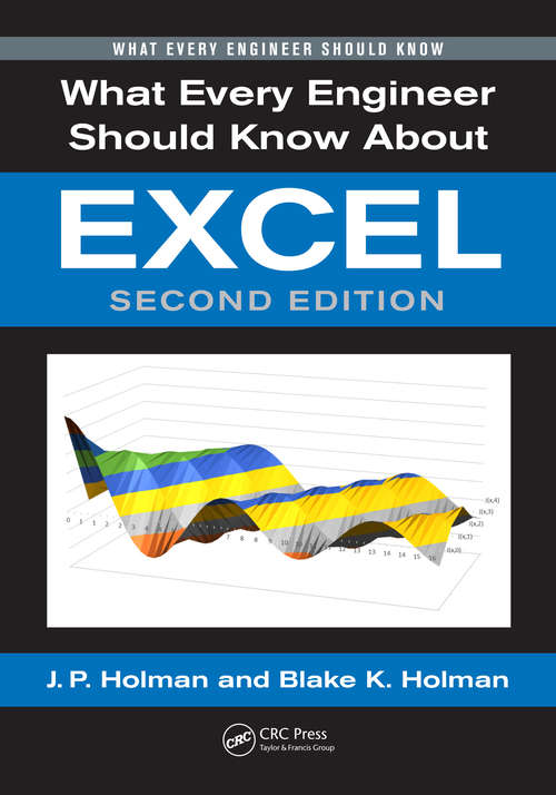 Book cover of What Every Engineer Should Know About Excel (Second Edition) (What Every Engineer Should Know #50)