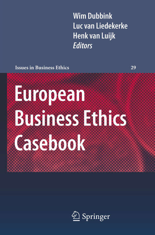 Book cover of European Business Ethics Casebook
