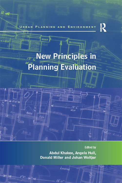 Book cover of New Principles in Planning Evaluation (Urban Planning and Environment)