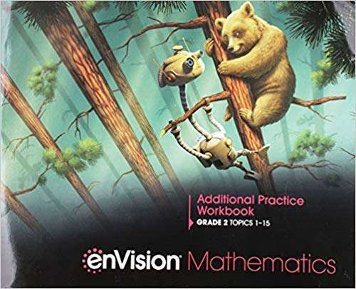 Book cover of Envision Mathematics 2020 Additional Practice Workbook: Grade 2, Topics 1-15