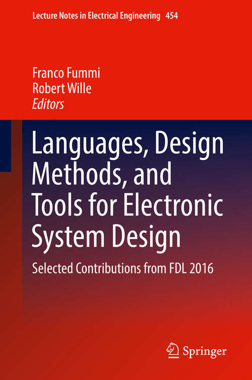 Book cover of Languages, Design Methods, and Tools for Electronic System Design