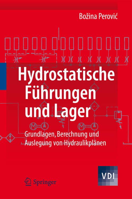 Book cover of Hydrostatische Führungen und Lager