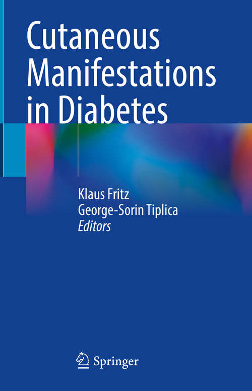 Book cover of Cutaneous Manifestations in Diabetes