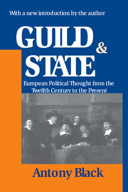 Book cover of Guild and State: European Political Thought from the Twelfth Century to the Present