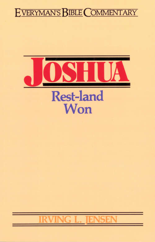 Book cover of Joshua- Everyman's Bible Commentary (New Edition) (Everyman's Bible Commentaries)