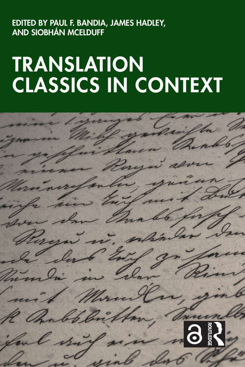 Book cover of Translation Classics in Context (1)