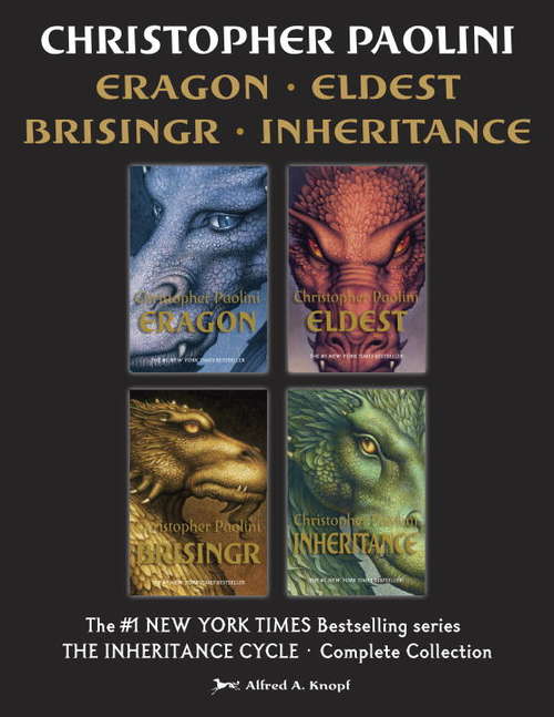 Book cover of The Inheritance Cycle Complete Collection: Eragon, Eldest, Brisingr, Inheritance (The Inheritance Cycle)