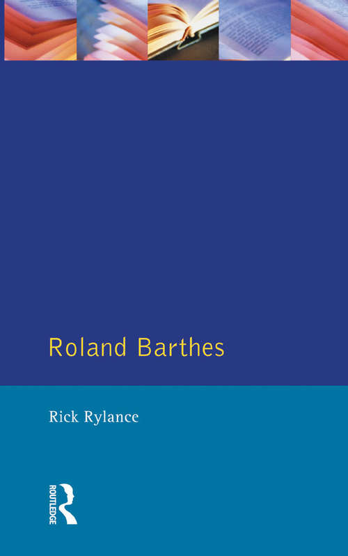 Book cover of Roland Barthes