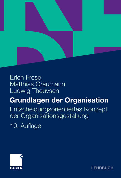 Book cover of Grundlagen der Organisation