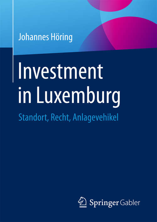 Book cover of Investment in Luxemburg