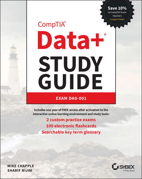 Book cover of CompTIA Data+ Study Guide: Exam DA0-001 (Sybex Study Guide)