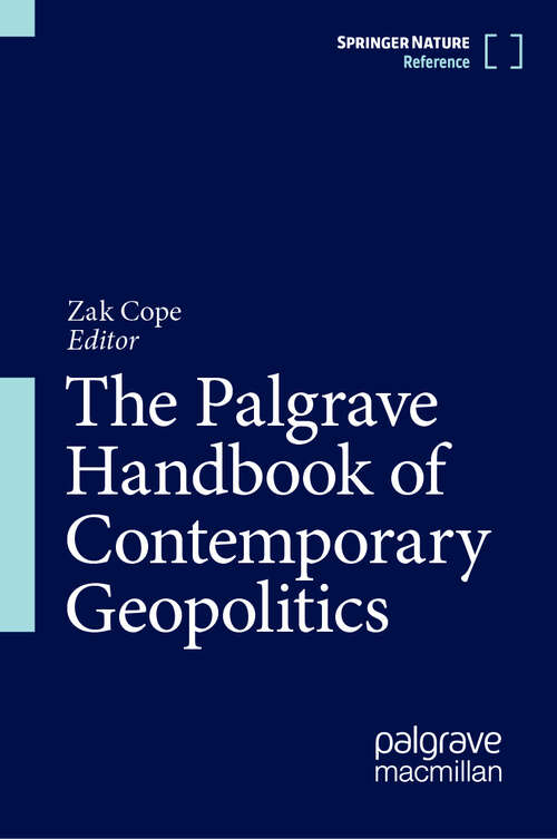 Book cover of The Palgrave Handbook of Contemporary Geopolitics