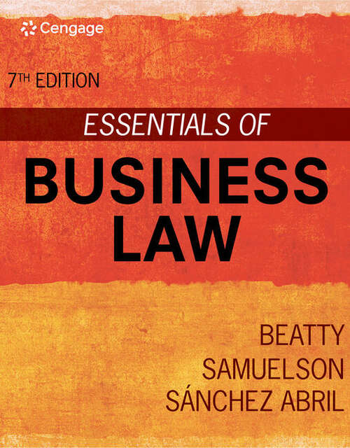 Book cover of Essentials of Business Law (Seventh Edition)